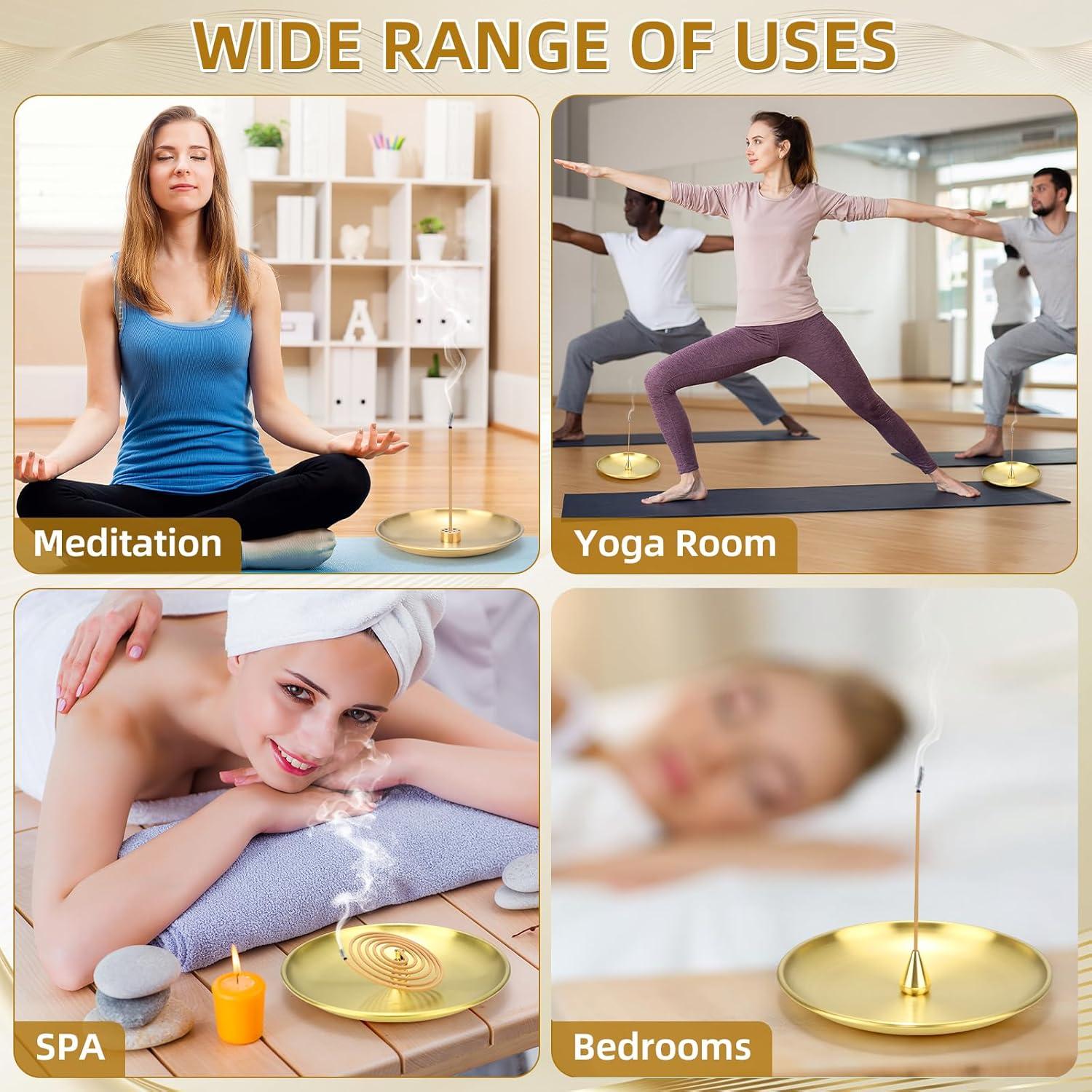 Soporte de Incienso 4 en 1 Baderke - 12 Piezas Latón 1.27 kg