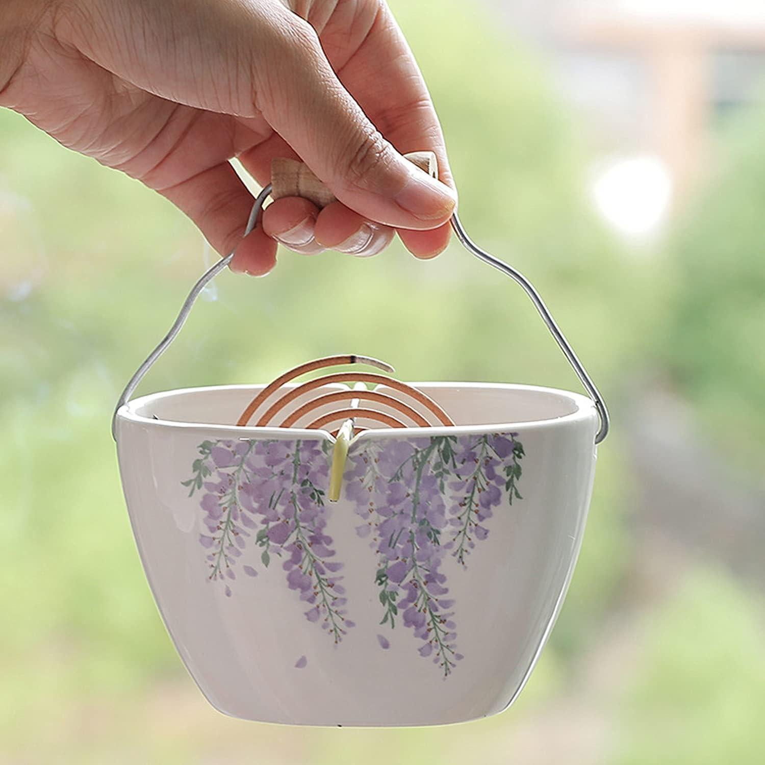 Soporte de Espirales de Mosquitos Cerámica Serlife Loto Tinta