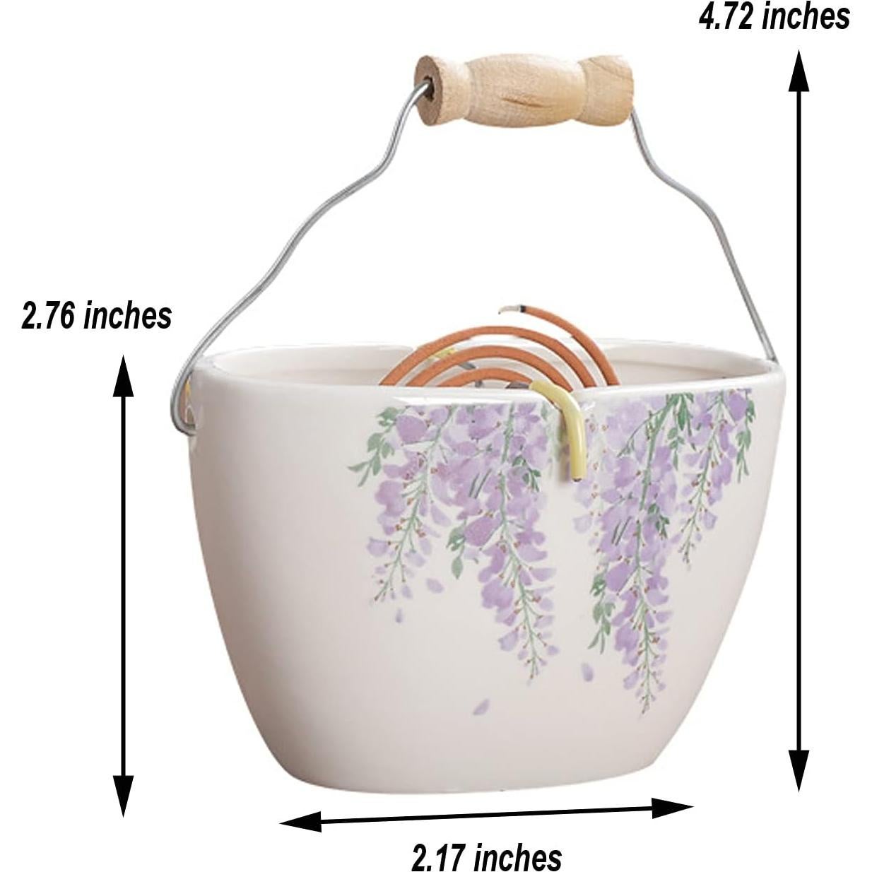 Soporte de Espirales de Mosquitos Cerámica Serlife Loto Tinta