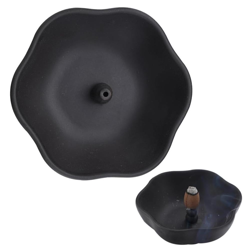 Soporte de Incienso OULIGET Cerámica 10.16 cm Negro