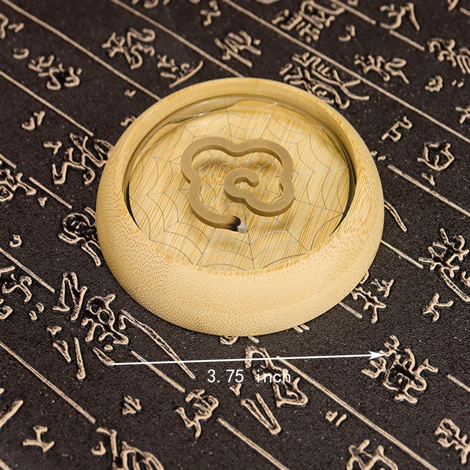 Soporte de Incienso Redondo de Madera CHENSHUO 9.5 cm