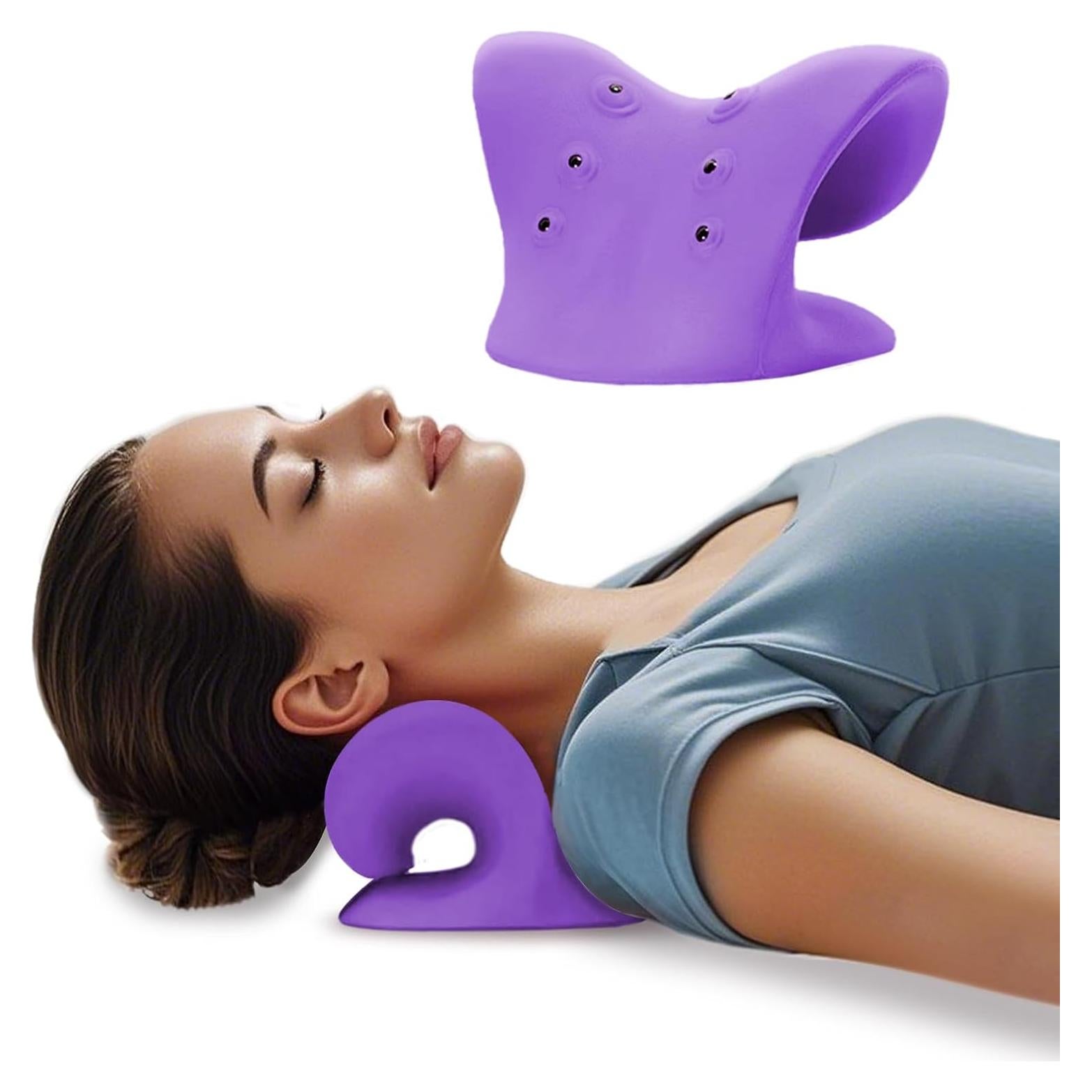 Estirador de Cuello YooYuan con Acupresión y Terapia Magnética