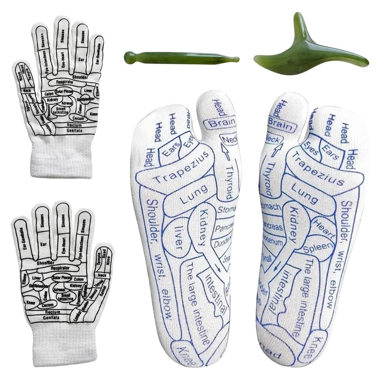 Calcetines de Reflexología XINXINGDINGSHENG con Masajeador