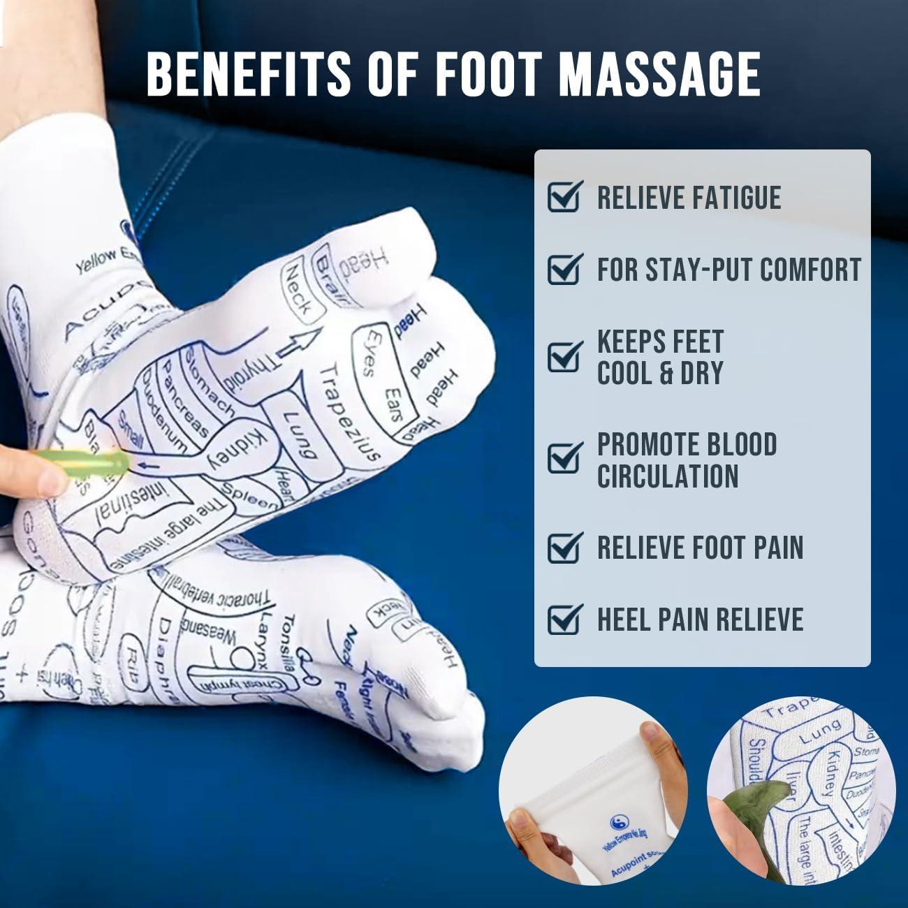 Calcetines de Reflexología XINXINGDINGSHENG con Masajeador