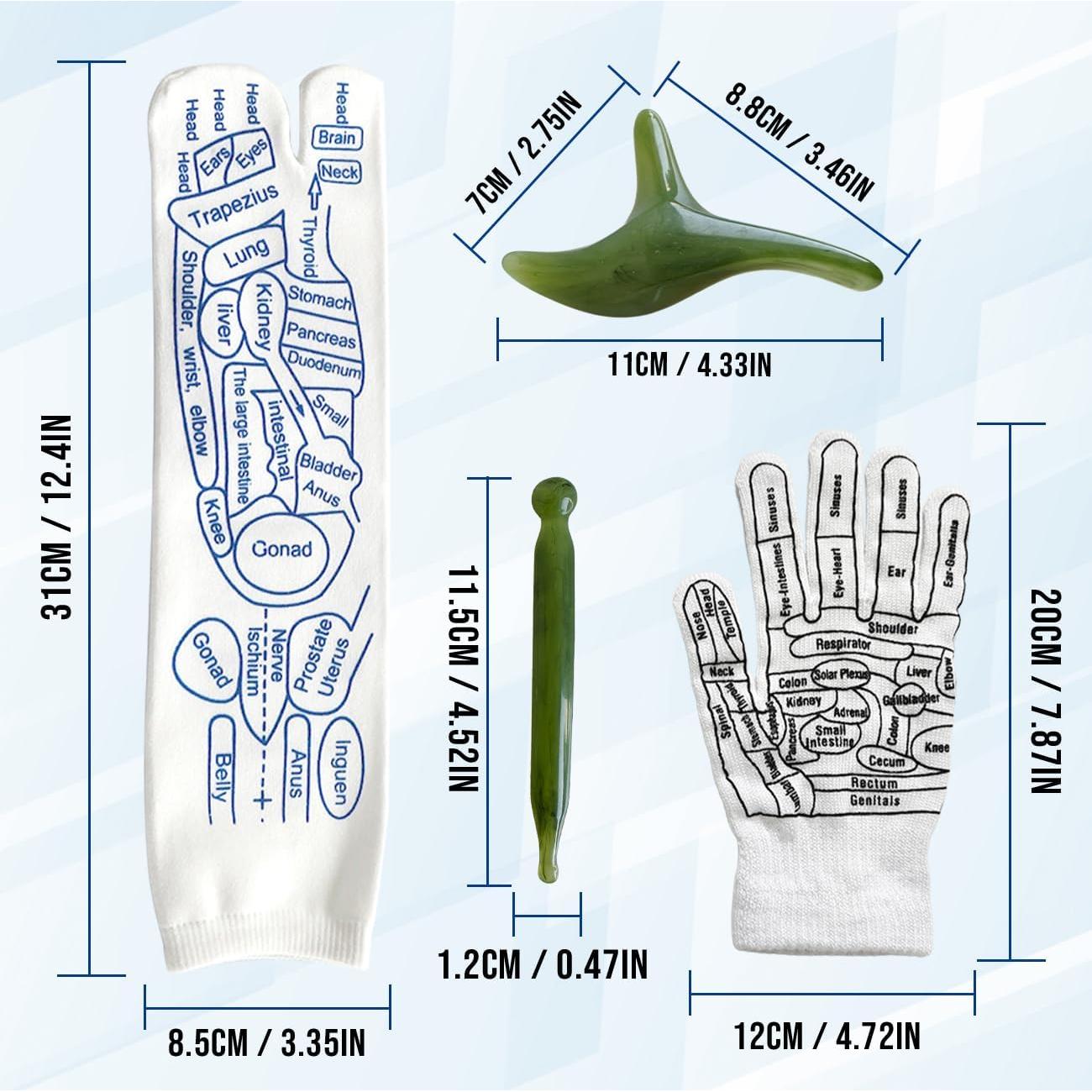 Calcetines de Reflexología XINXINGDINGSHENG con Masajeador