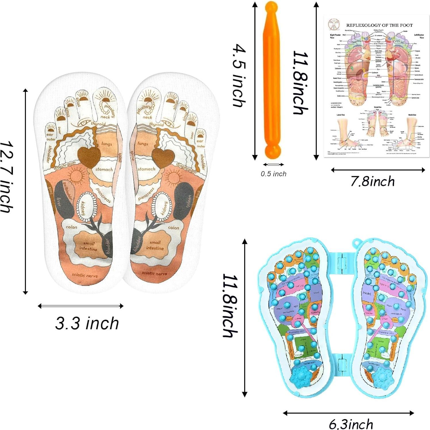 Kit de Reflexología - Calcetines y Guantes Elfzone 4 Piezas