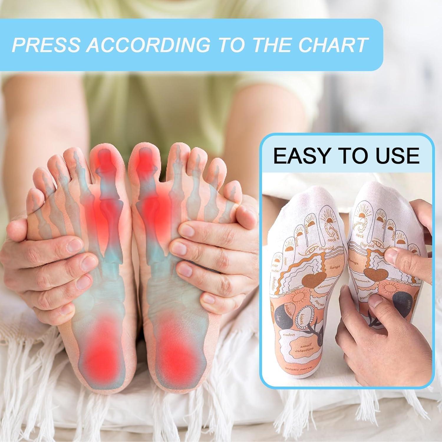 Kit de Reflexología - Calcetines y Guantes Elfzone 4 Piezas