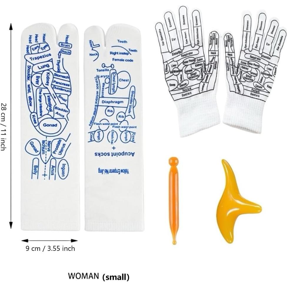 2 Juegos de Calcetines de Acupresión Aimery con Herramientas