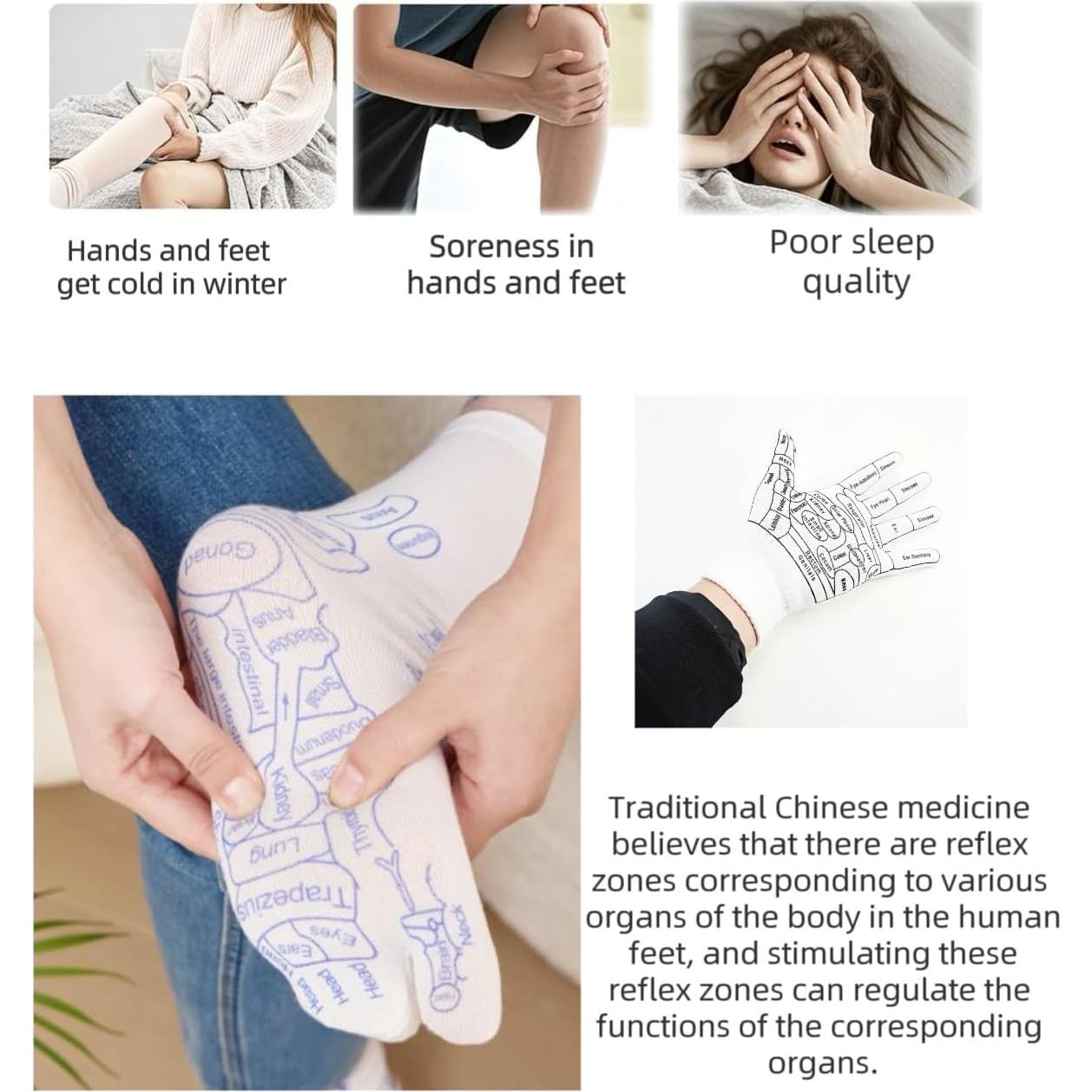 2 Juegos de Calcetines de Acupresión Aimery con Herramientas
