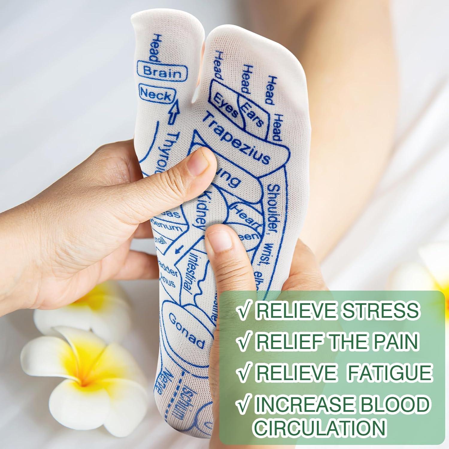 Calcetines de Reflexología ZYNERY con Herramientas de Masaje