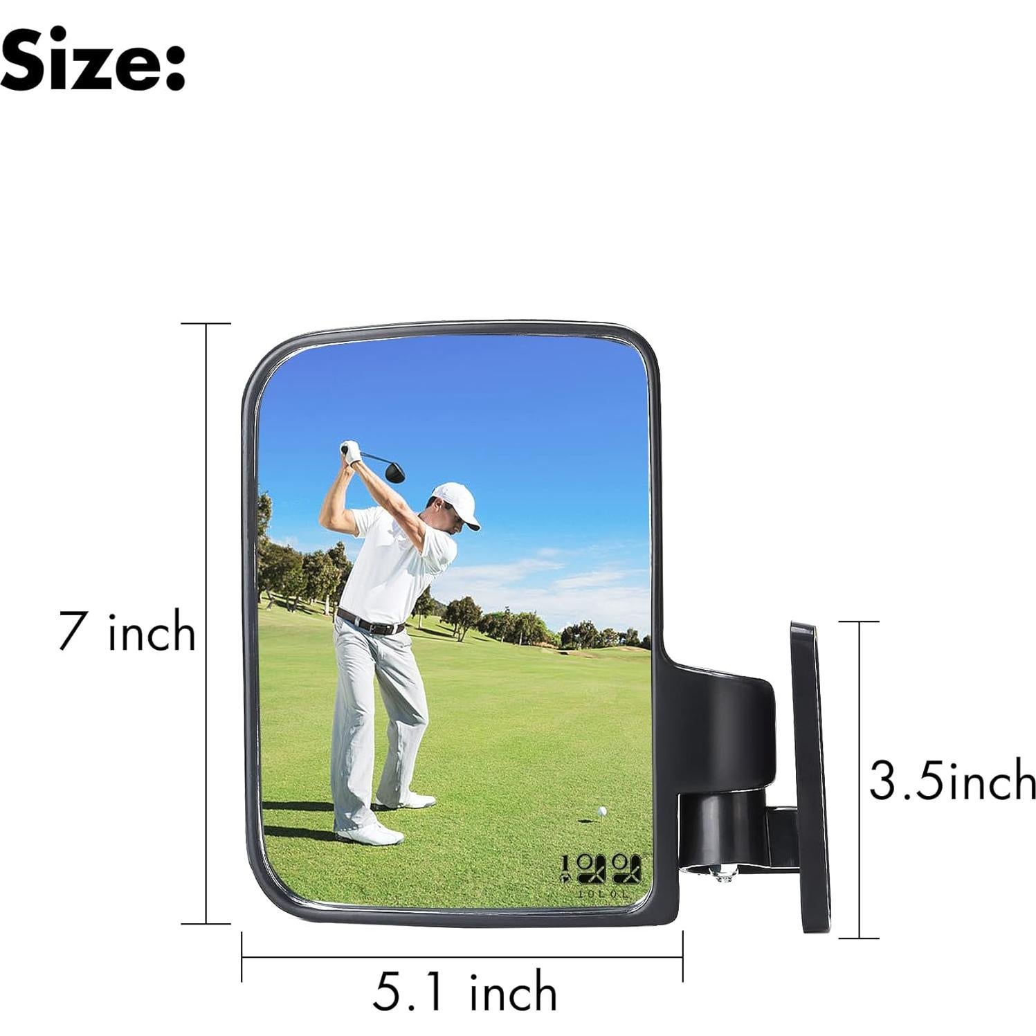 Espejo Lateral Plegable 10L0L para Carrito de Golf Universal