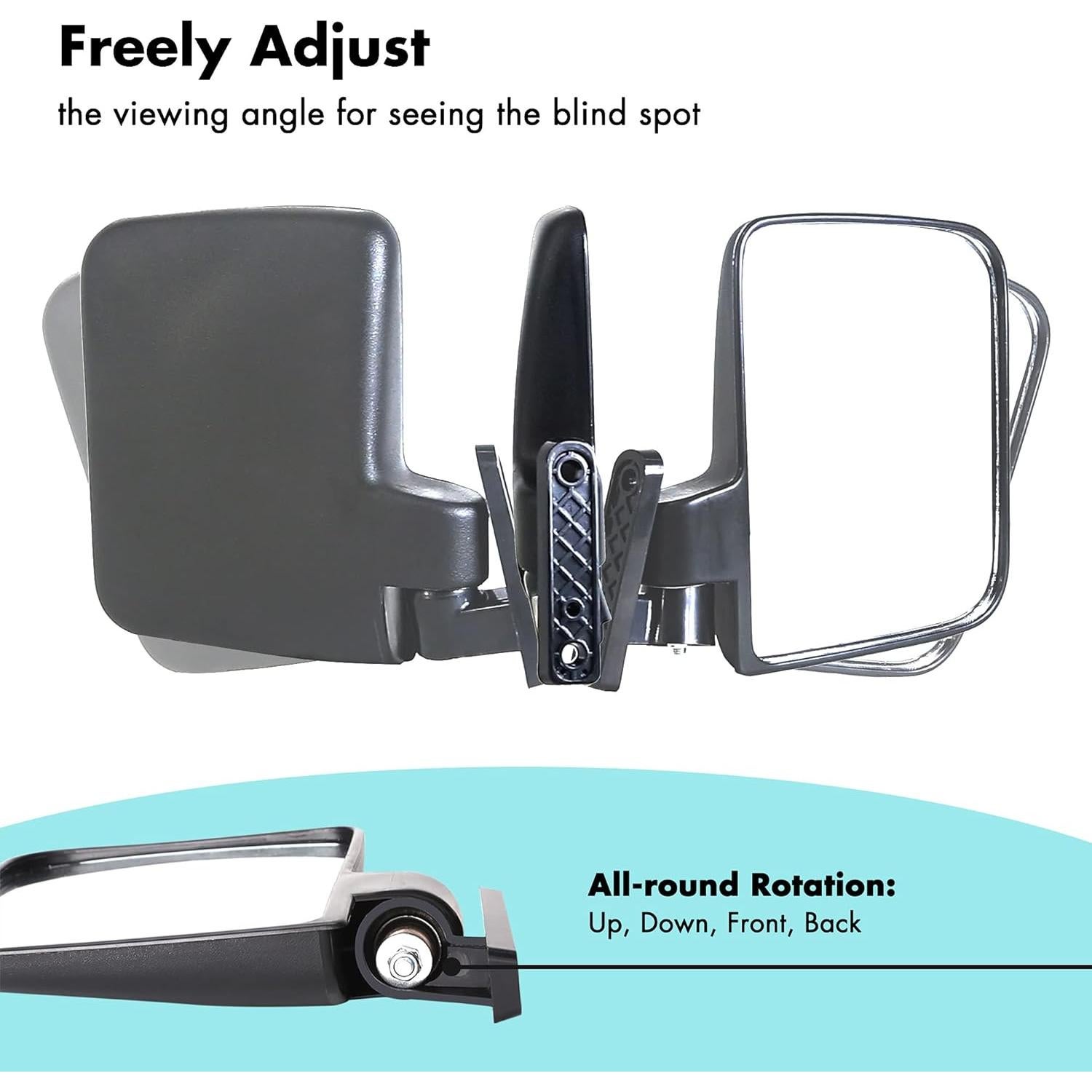 Espejo Lateral Plegable 10L0L para Carrito de Golf Universal