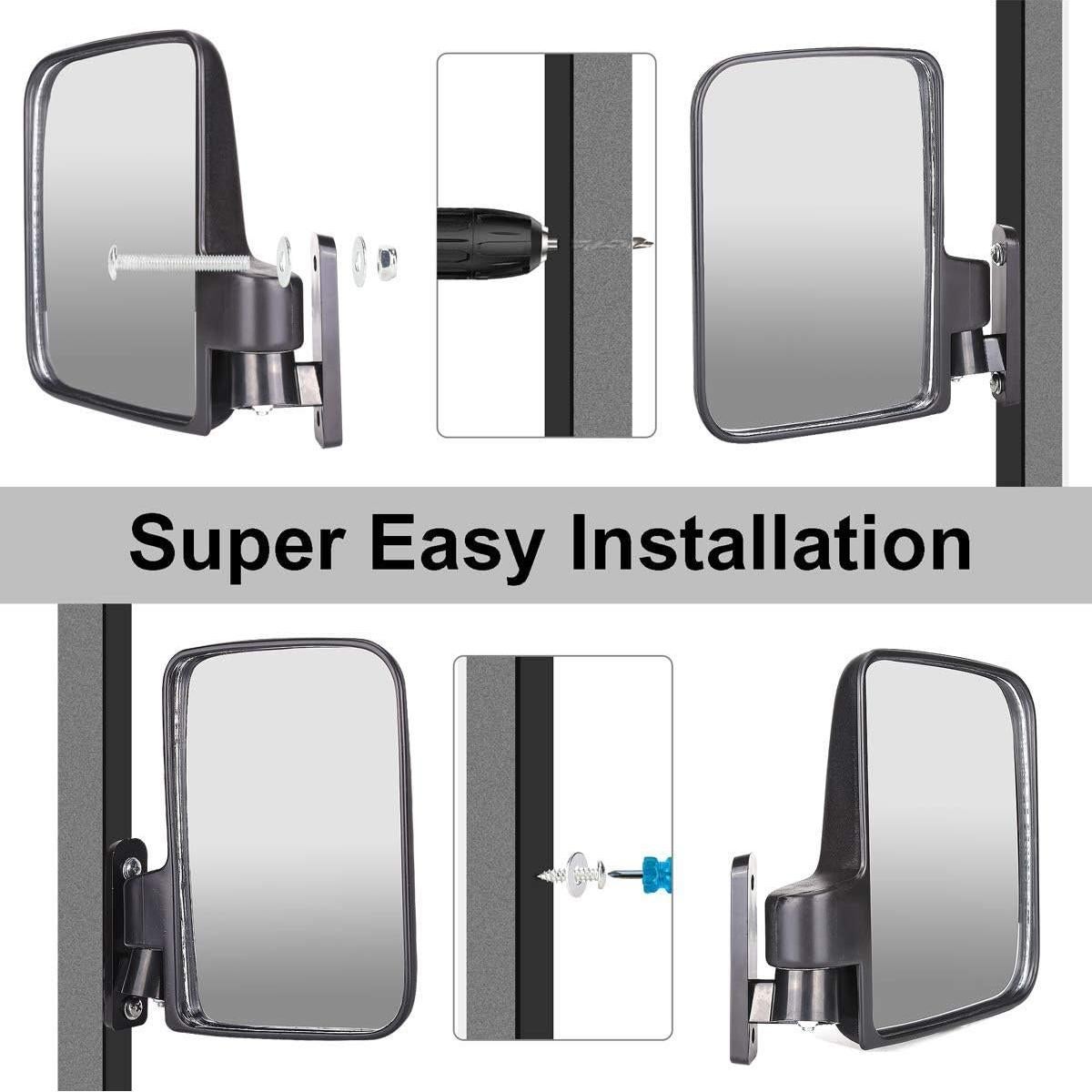 Espejos Laterales Plegables Universales Weitron para Carritos de Golf