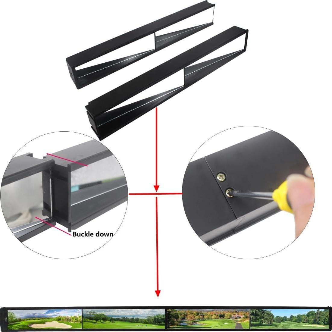 Espejo Retrovisor Universal WLOOD para Carritos de Golf 90.7cm