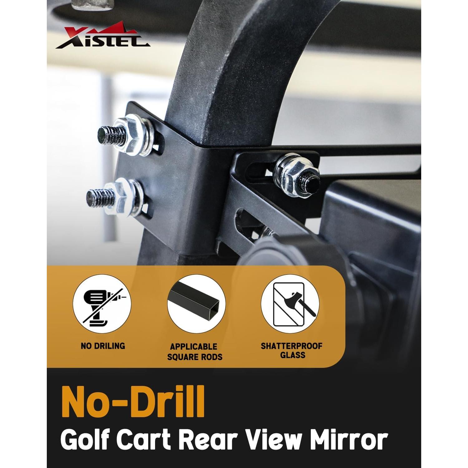 Espejo Retrovisor Xislet para Carro de Golf 4 Paneles 180°