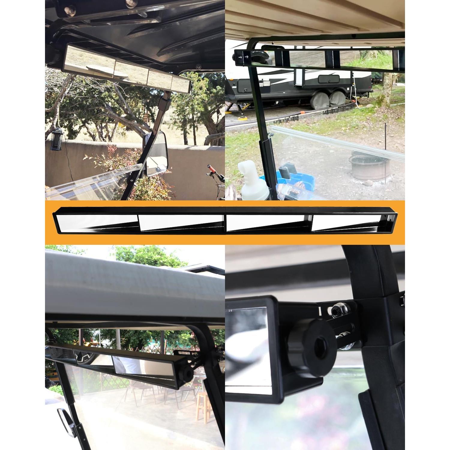 Espejo Retrovisor Xislet para Carro de Golf 4 Paneles 180°