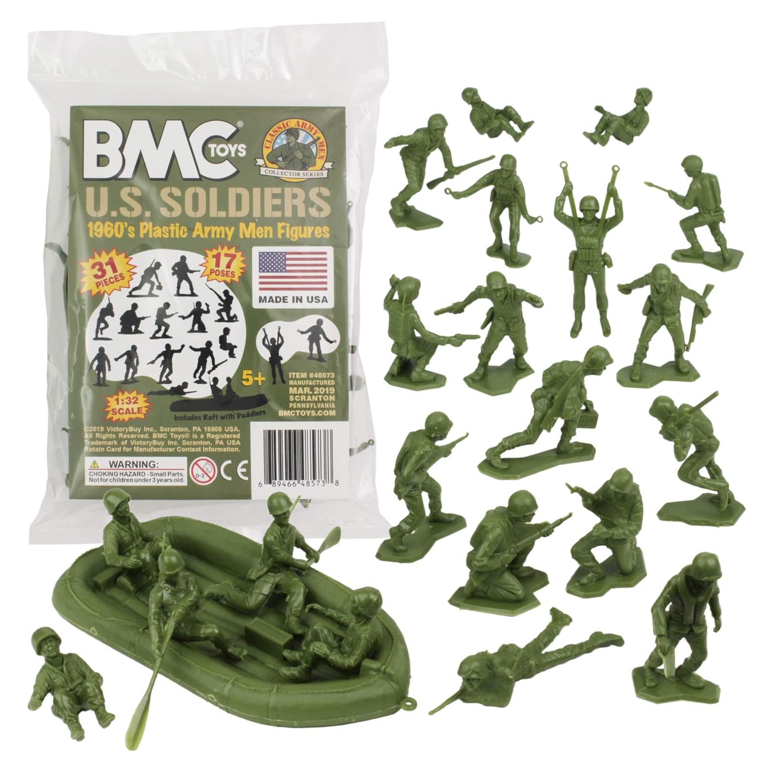Soldados de Plástico BMC WW2 EE. UU. 31pc Verde OD
