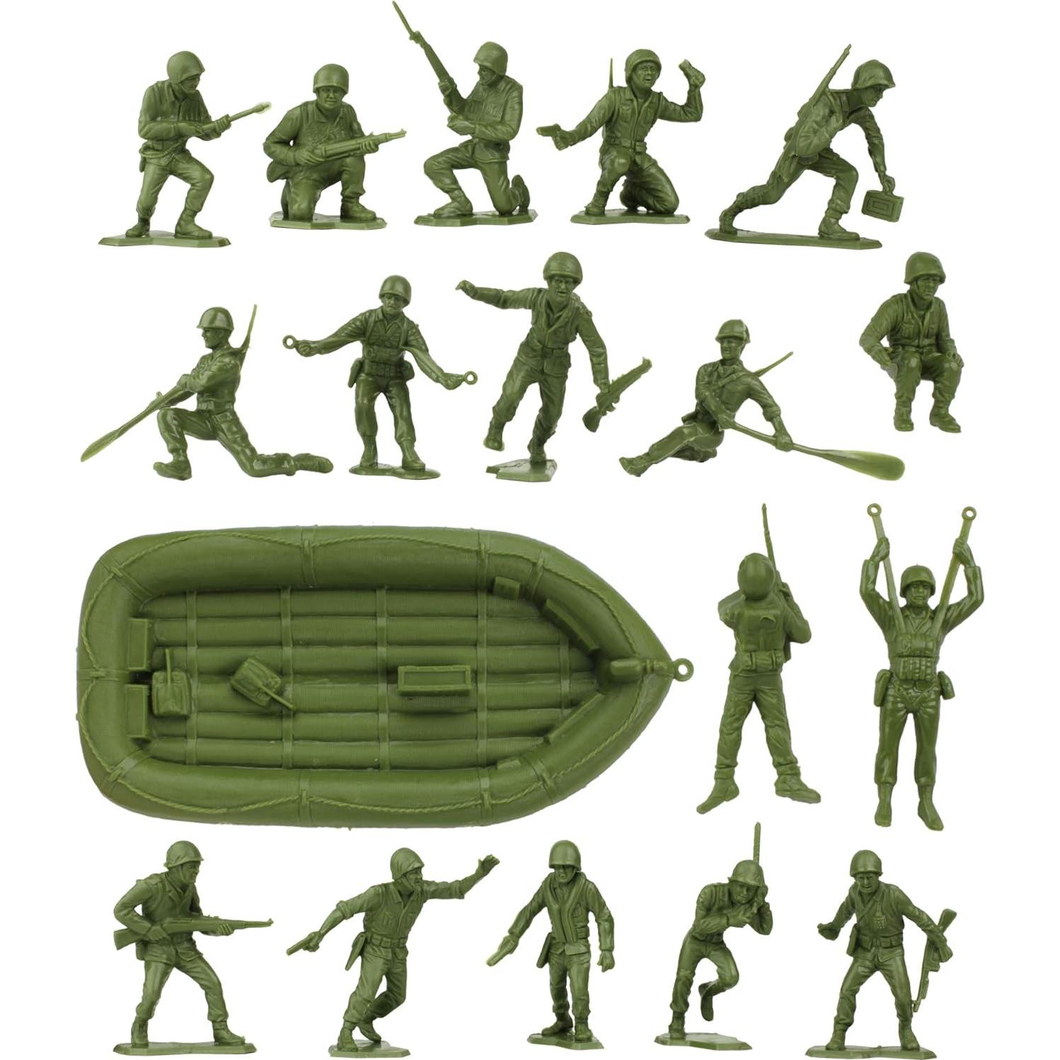 Soldados de Plástico BMC WW2 EE. UU. 31pc Verde OD