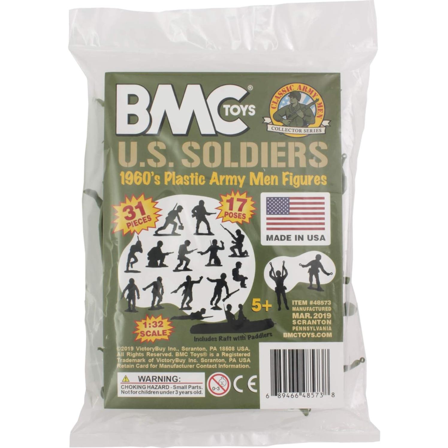 Soldados de Plástico BMC WW2 EE. UU. 31pc Verde OD