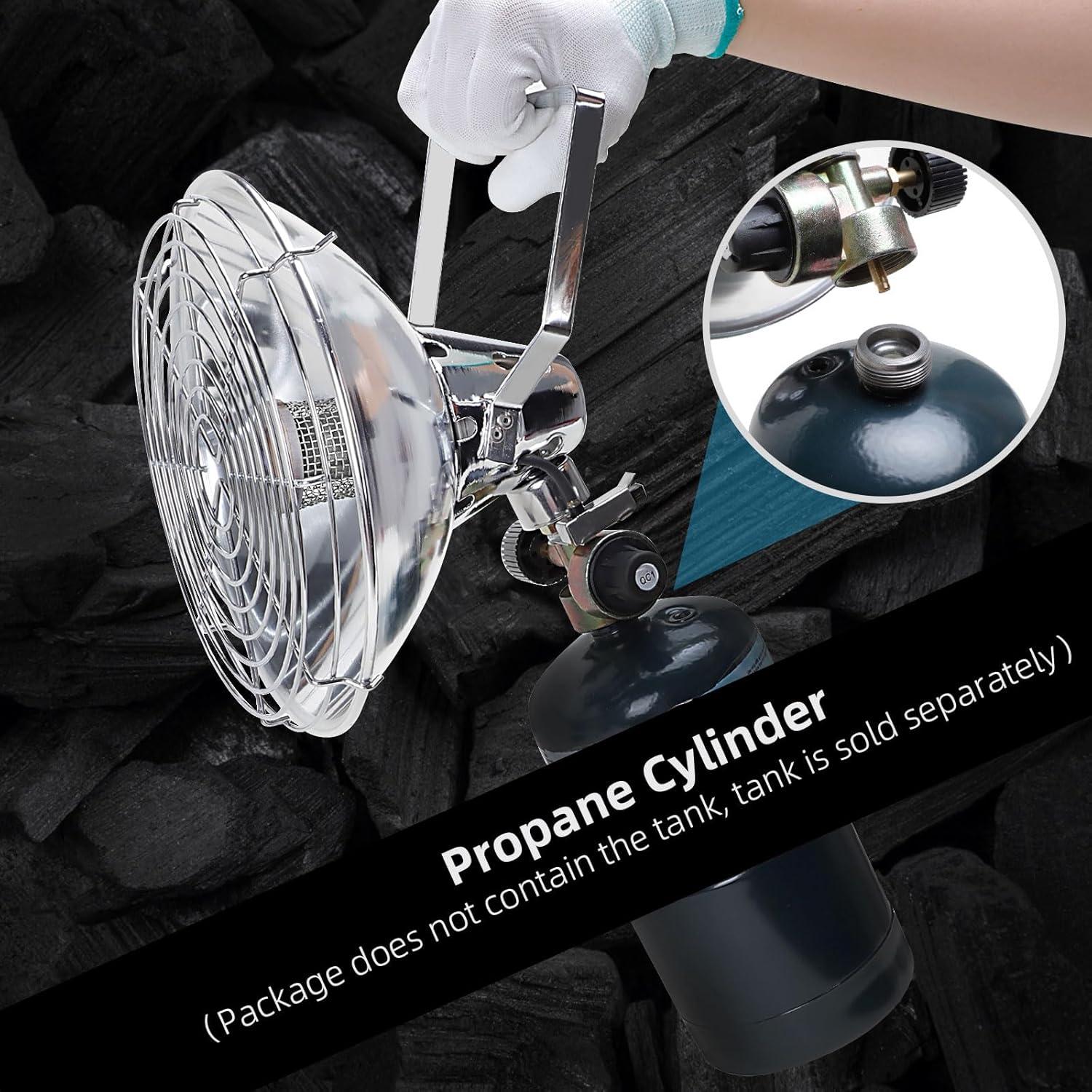 Calentador de Propano Portátil Roykaw para Carro de Golf 6300 BTU