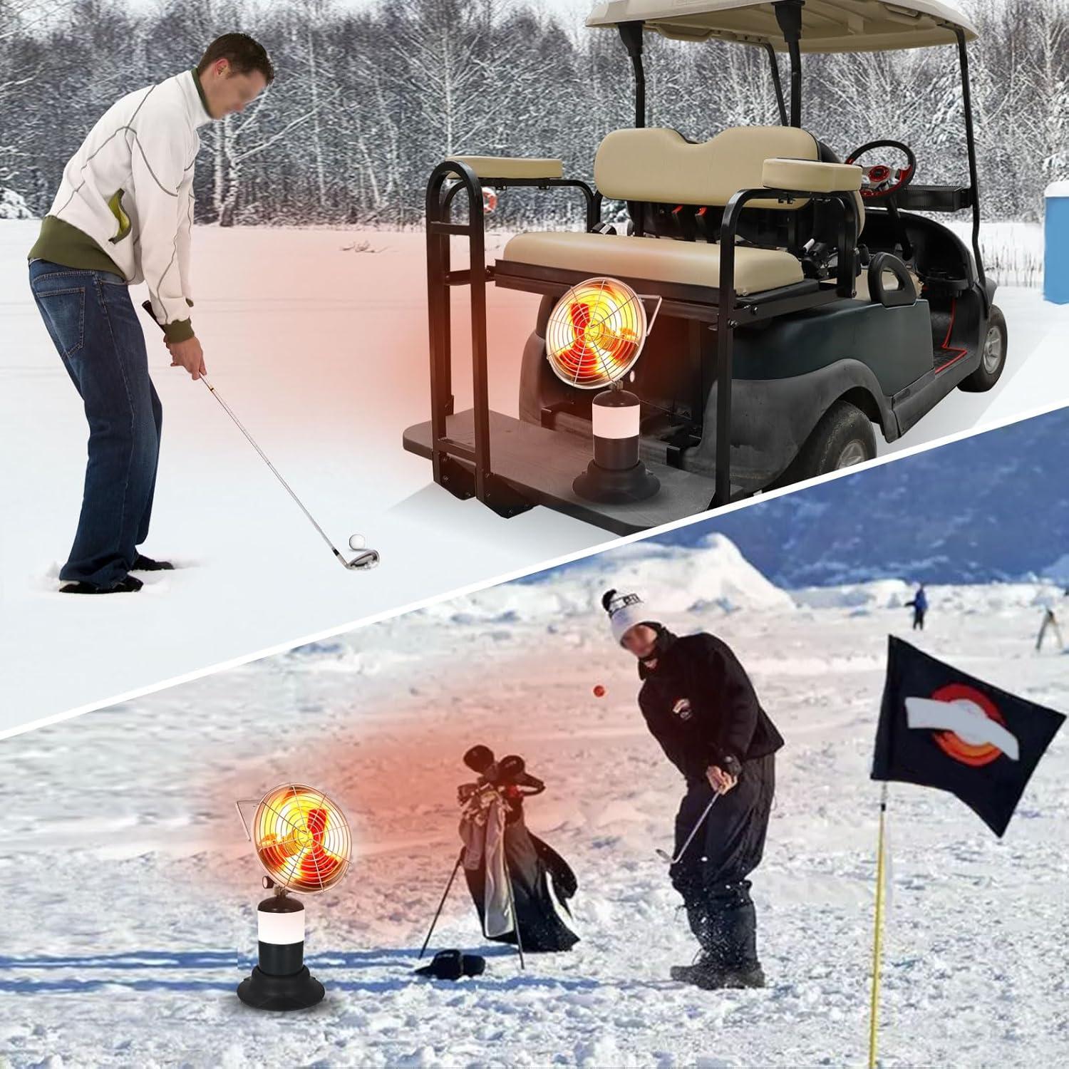 Calentador de Propano Portátil Roykaw para Carro de Golf 6300 BTU