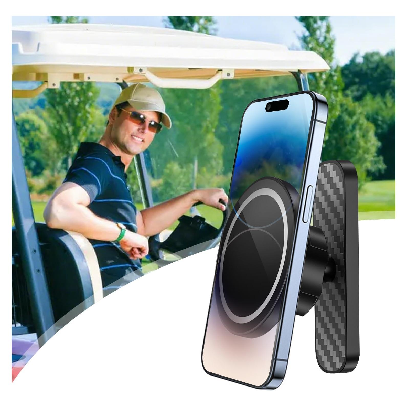 Soporte Magnético para Teléfono de Carrito de Golf - Gris Hierro