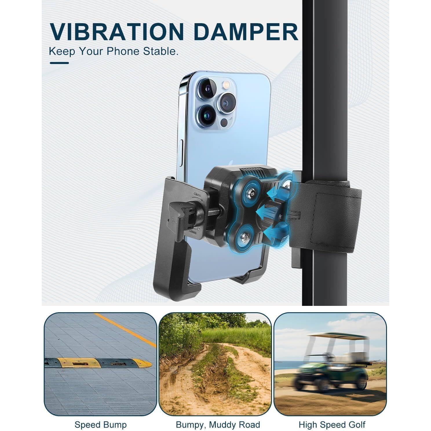 Soporte magnético para teléfono de carrito de golf LEAPGOMAX