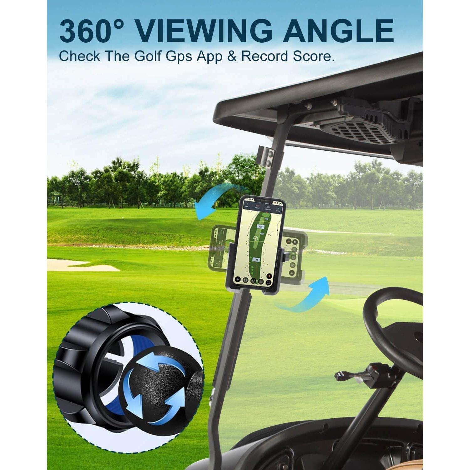 Soporte magnético para teléfono de carrito de golf LEAPGOMAX