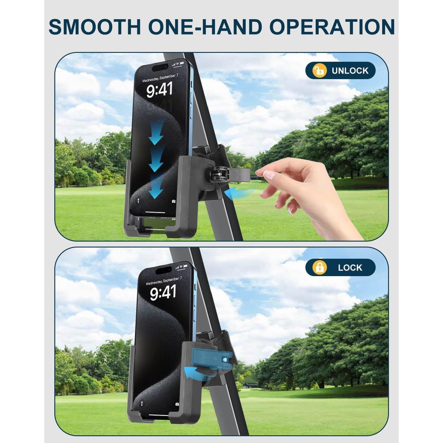 Soporte magnético para teléfono de carrito de golf LEAPGOMAX