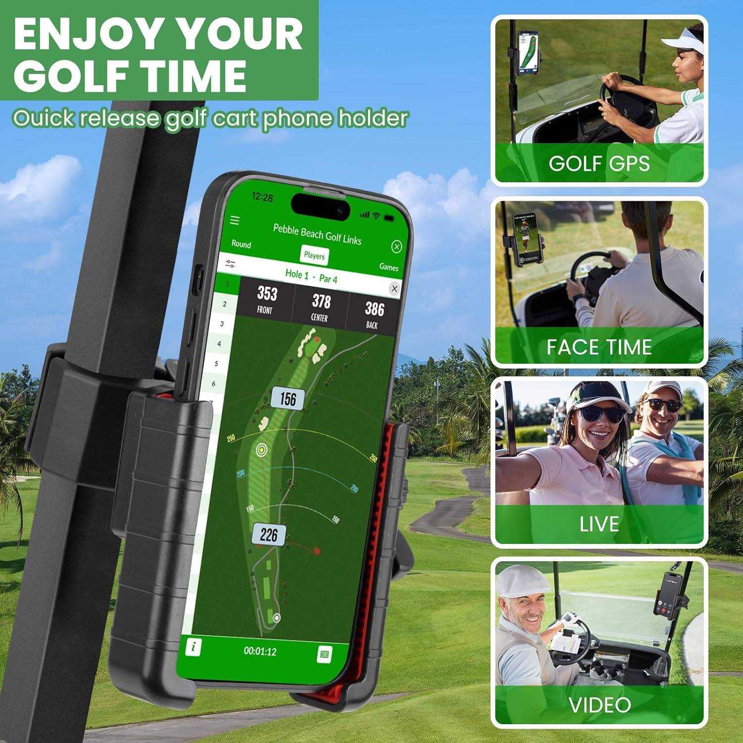 Soporte para Teléfono de Carrito de Golf Aliennana 360° Ajustable