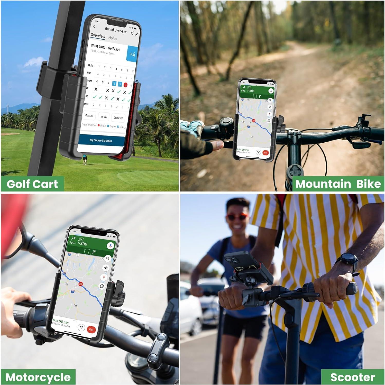 Soporte para Teléfono de Carrito de Golf Aliennana 360° Ajustable