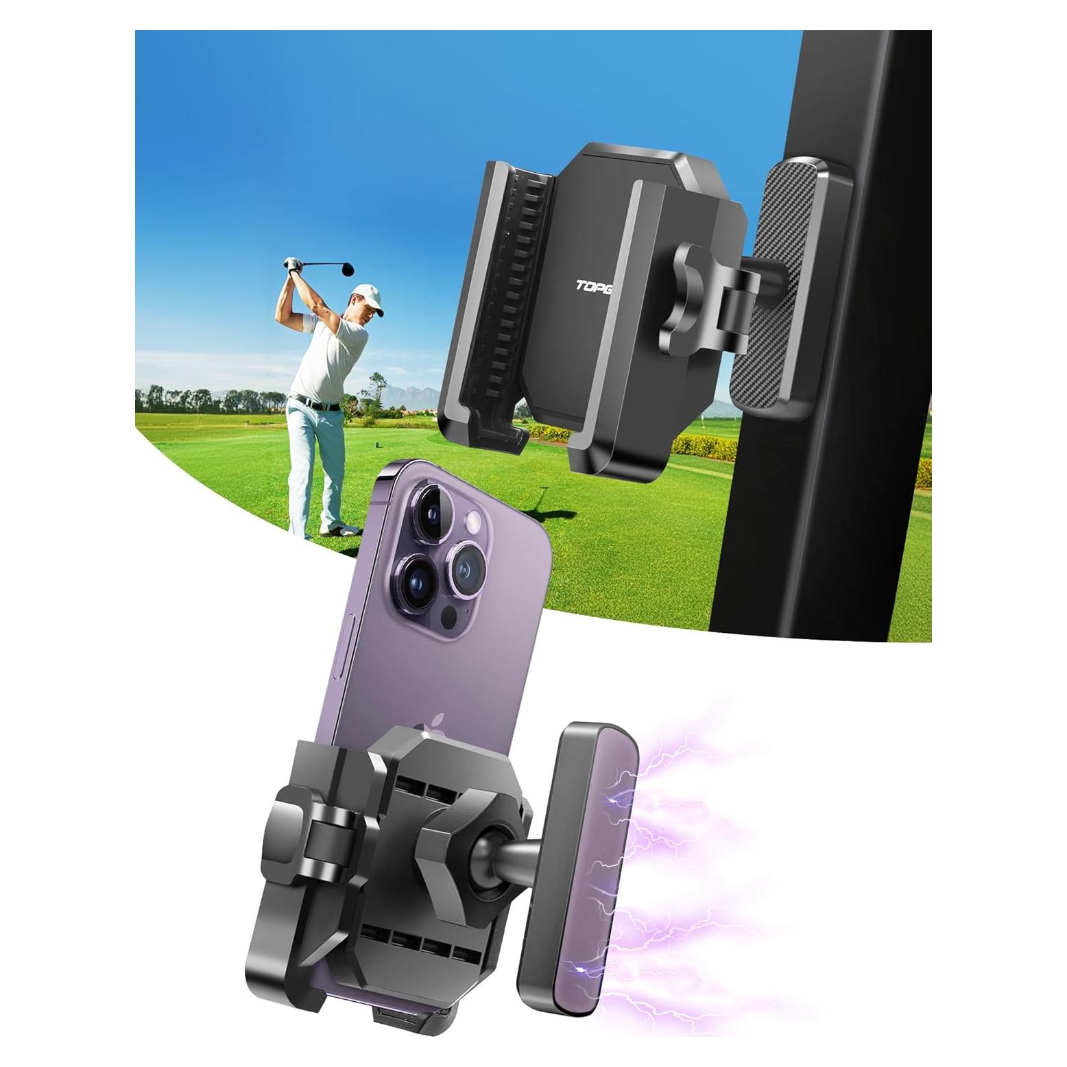 Soporte Magnético para Teléfono de Carro de Golf TOPGO - Universal hasta 18 cm