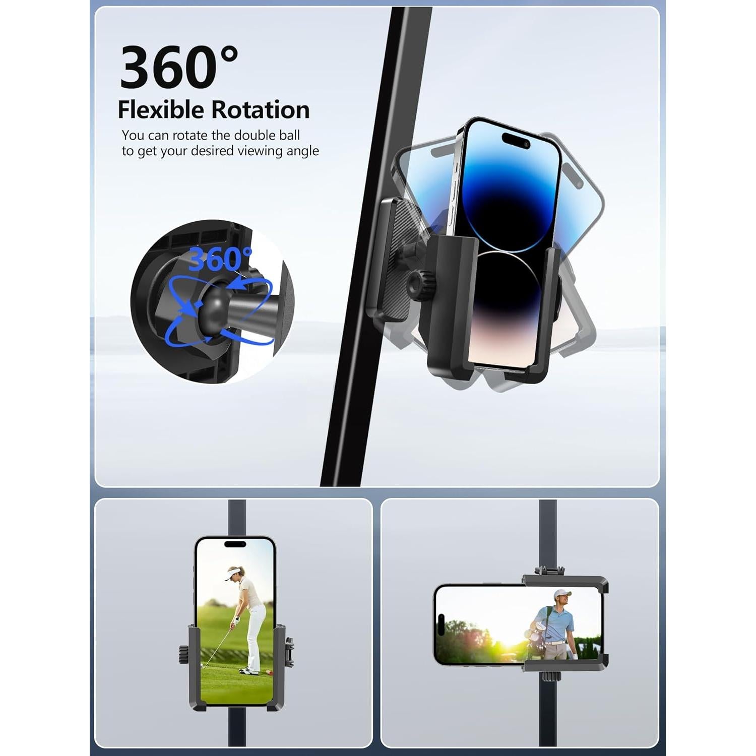 Soporte Magnético para Teléfono de Carro de Golf TOPGO - Universal hasta 18 cm