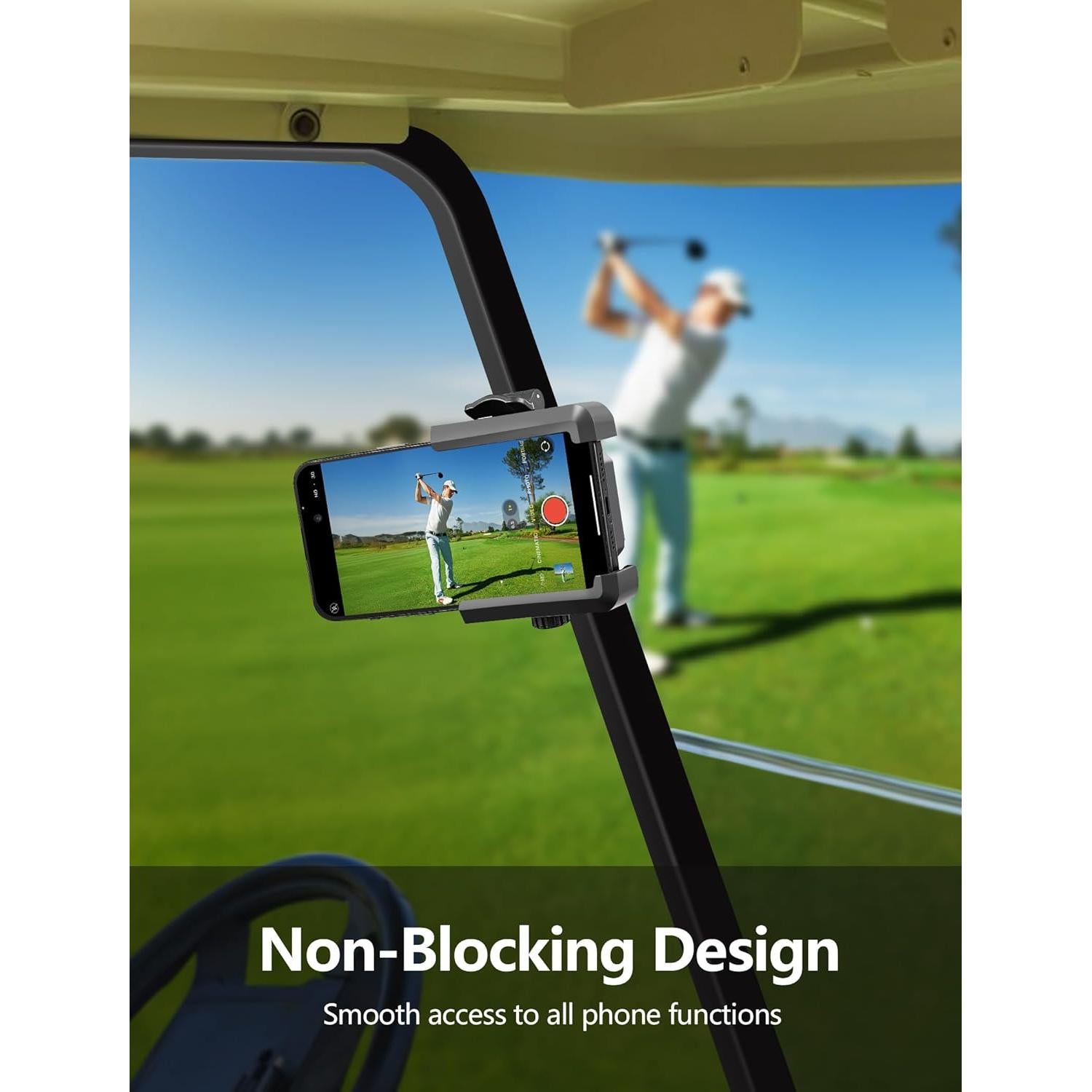 Soporte Magnético para Teléfono de Carro de Golf TOPGO - Universal hasta 18 cm