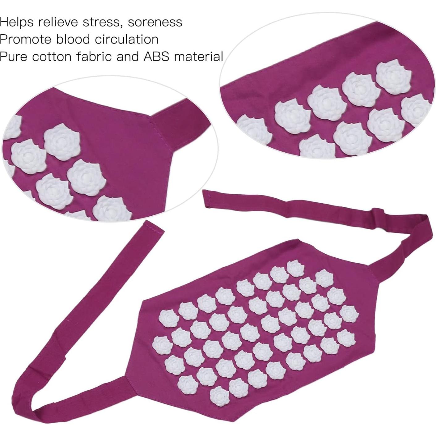 Cinturón de Acupresión Algodón TMISHION 45x21 cm Alivio Estrés