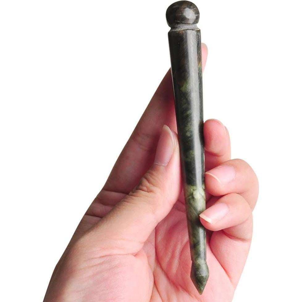 Bolígrafo de Acupresión de Jade Leosense - Masaje Profundo