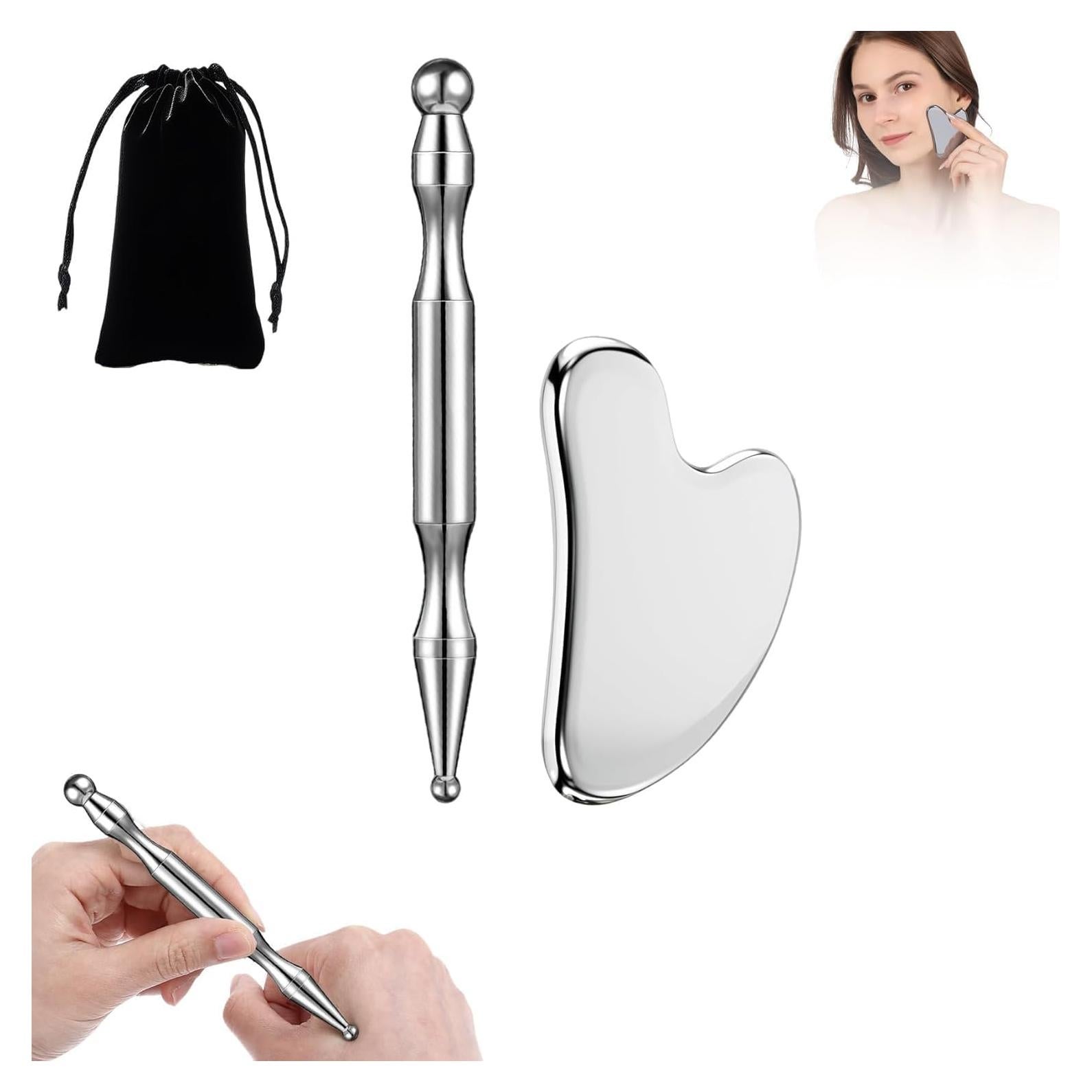 Set de Masaje Gua Sha y Acupuntura InfiniteRelax 2 Pcs