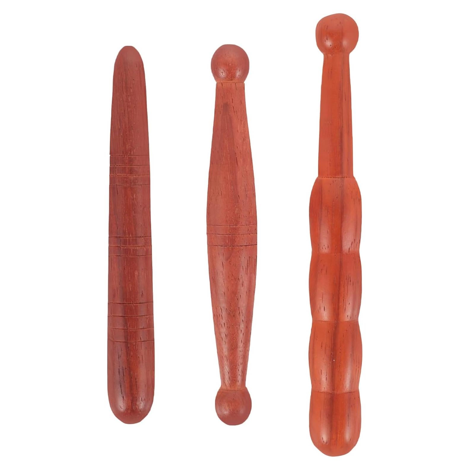 Palos de Reflexología de Madera Healifty - 3 Piezas para Masaje