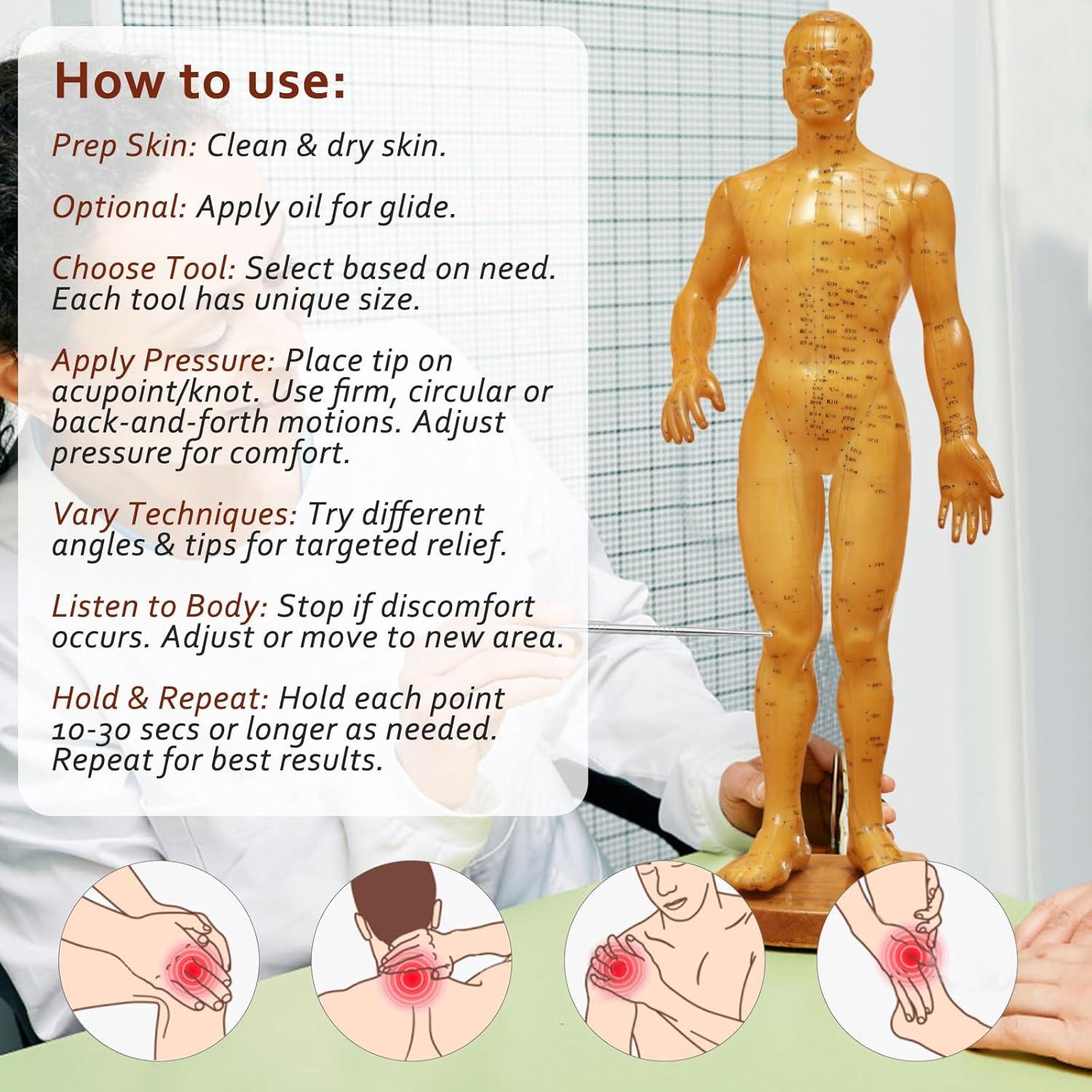 Herramienta de Masaje Facial Ideayard 3 Piezas Acero Inoxidable