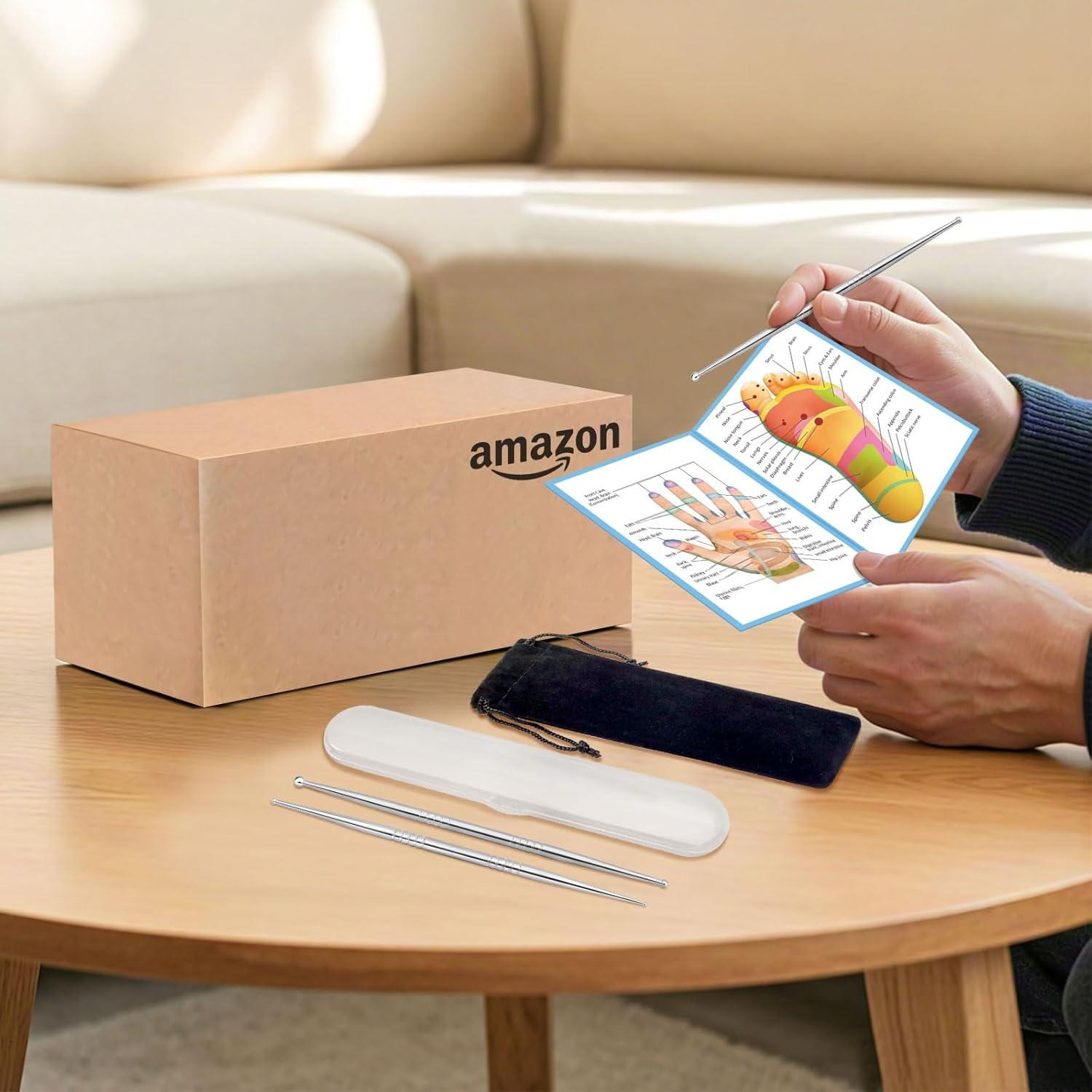 Herramienta de Masaje Facial Ideayard 3 Piezas Acero Inoxidable