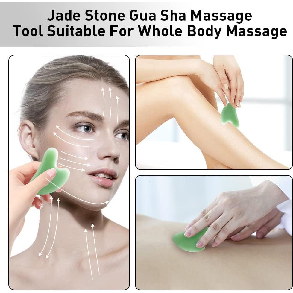 Herramienta de Masaje Facial Abnaok 4PCS Acero Inoxidable