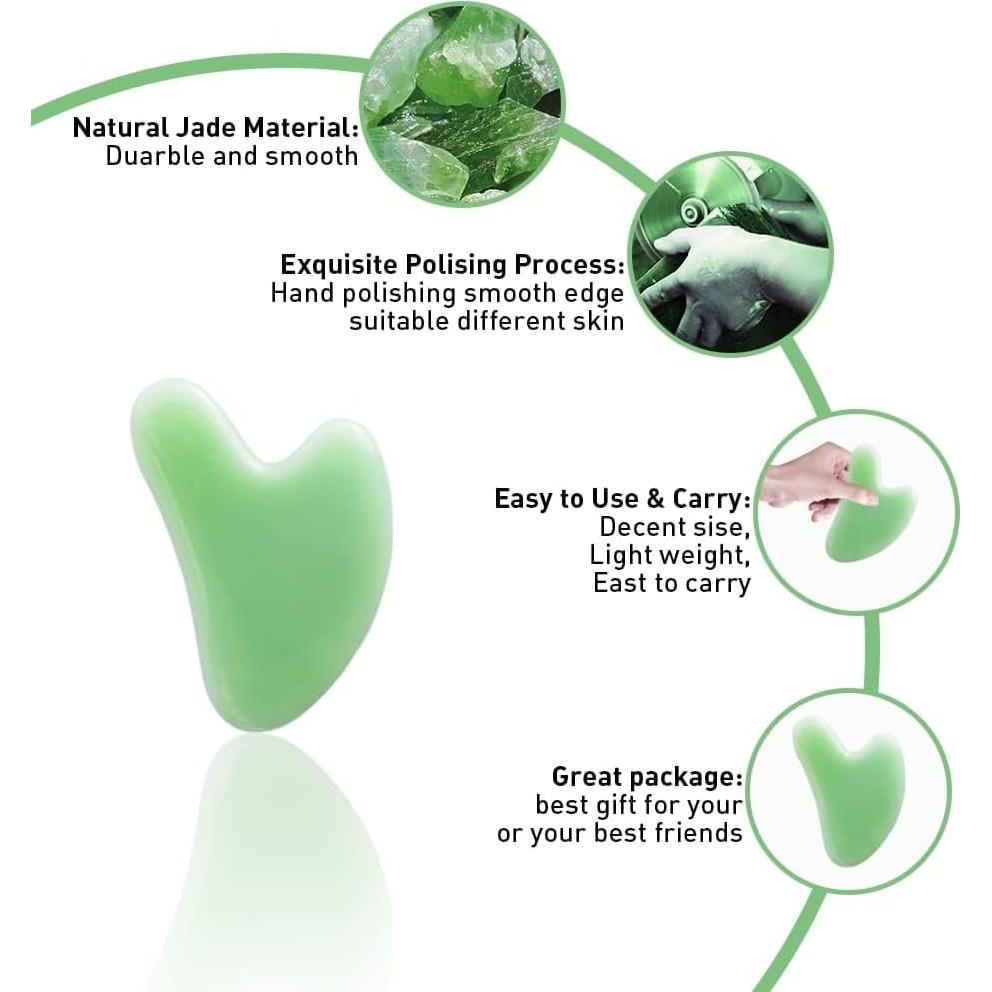 Herramienta de Masaje Facial Abnaok 4PCS Acero Inoxidable