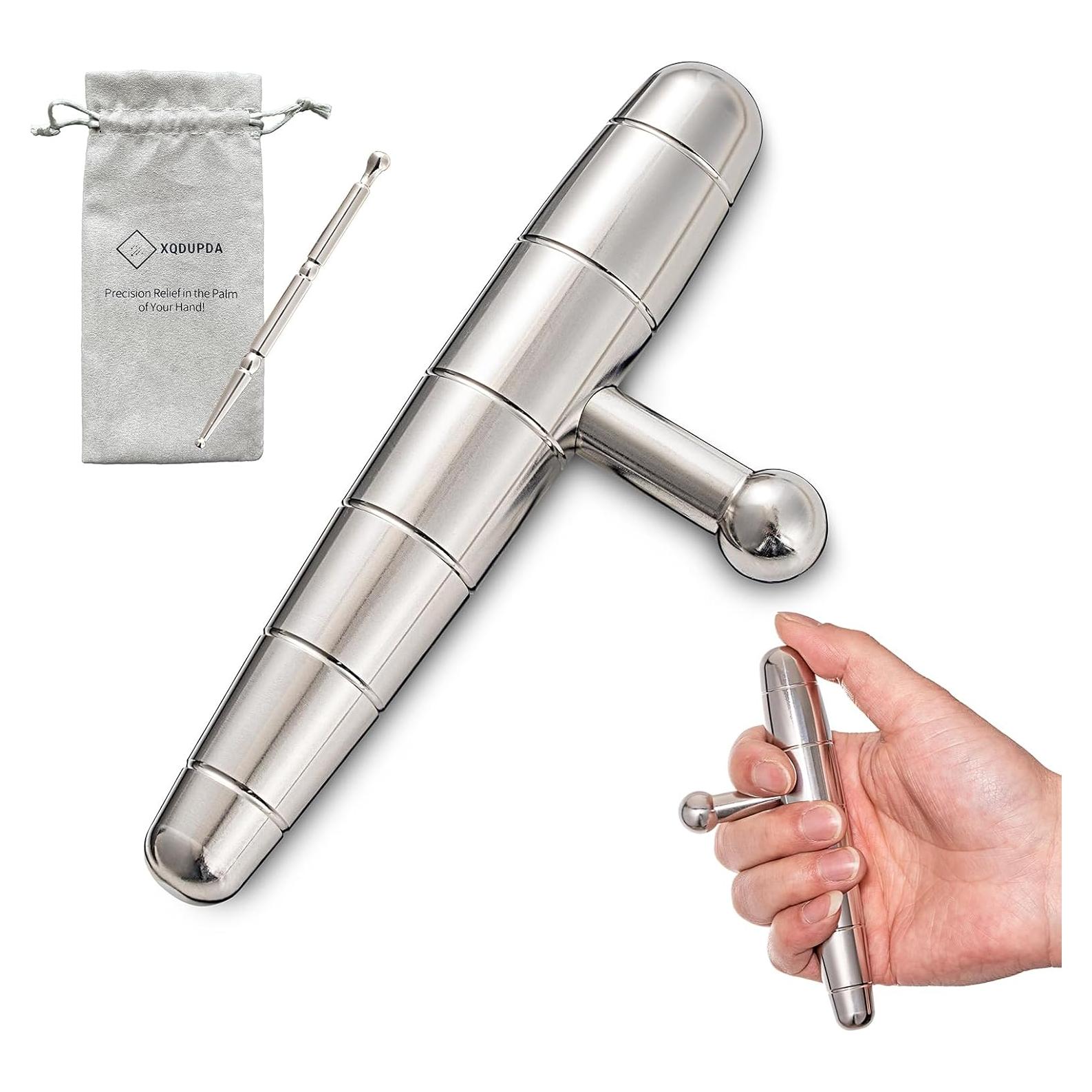 Herramienta de Masaje T-Bar Acero Inoxidable XQDUPDA 15.5cm