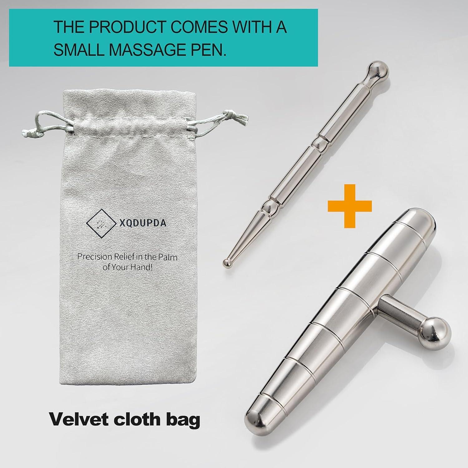 Herramienta de Masaje T-Bar Acero Inoxidable XQDUPDA 15.5cm