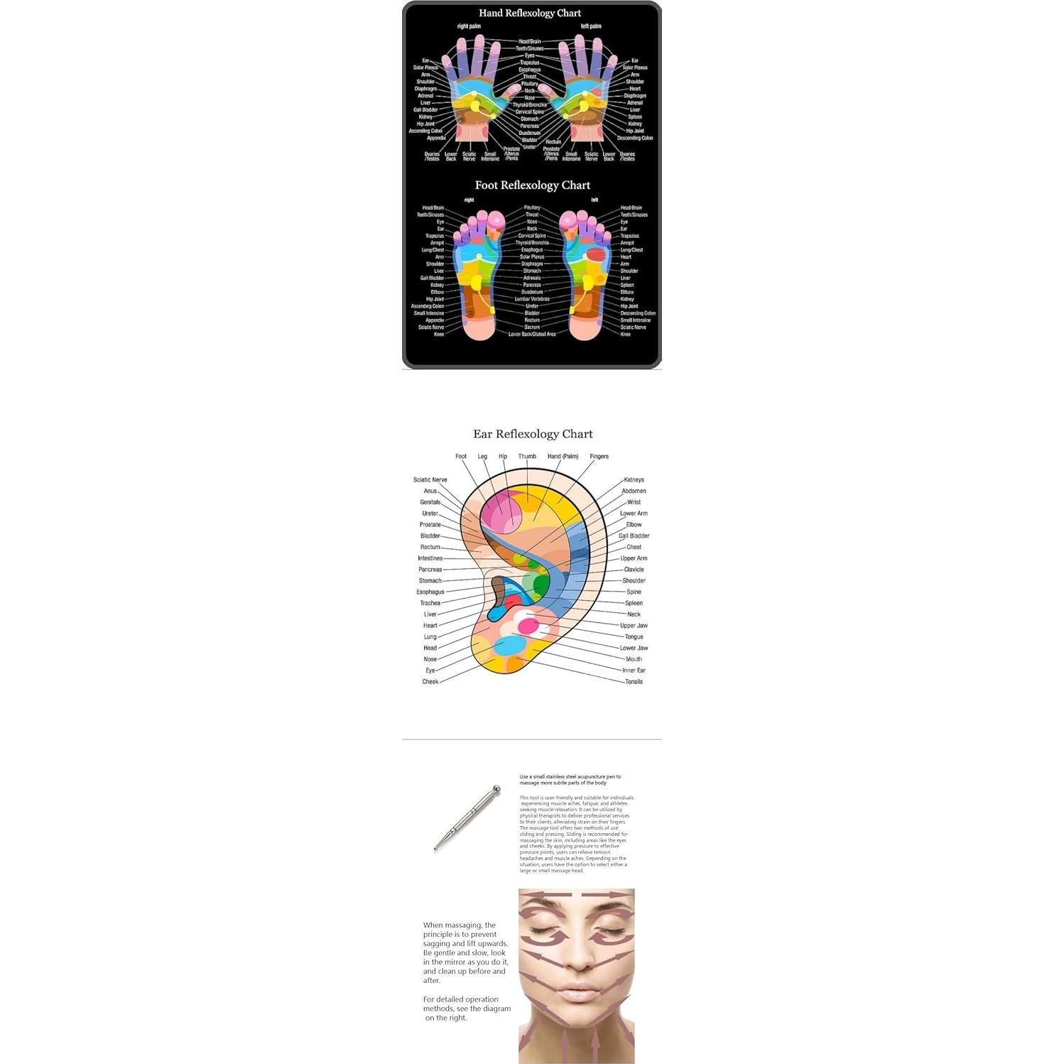 Herramienta de Masaje T-Bar Acero Inoxidable XQDUPDA 15.5cm