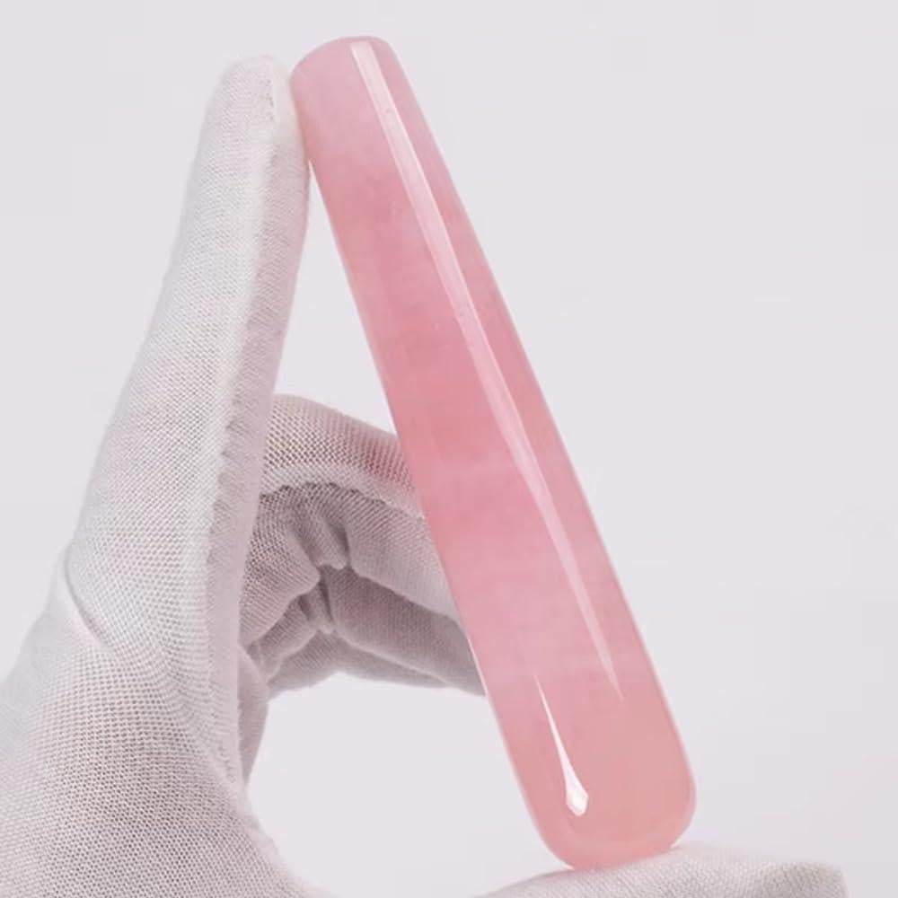 Barra de Masaje Gua Sha Cuarzo Rosa Leosense 11.4cm