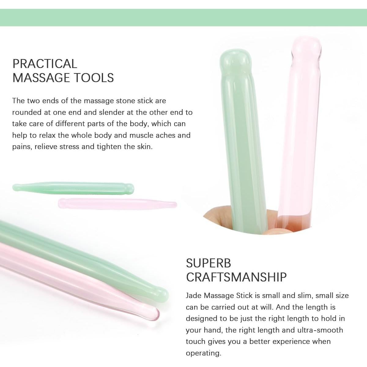 Herramientas de Masaje de Acupresión DOERDO DD 2 Piezas 11.94cm