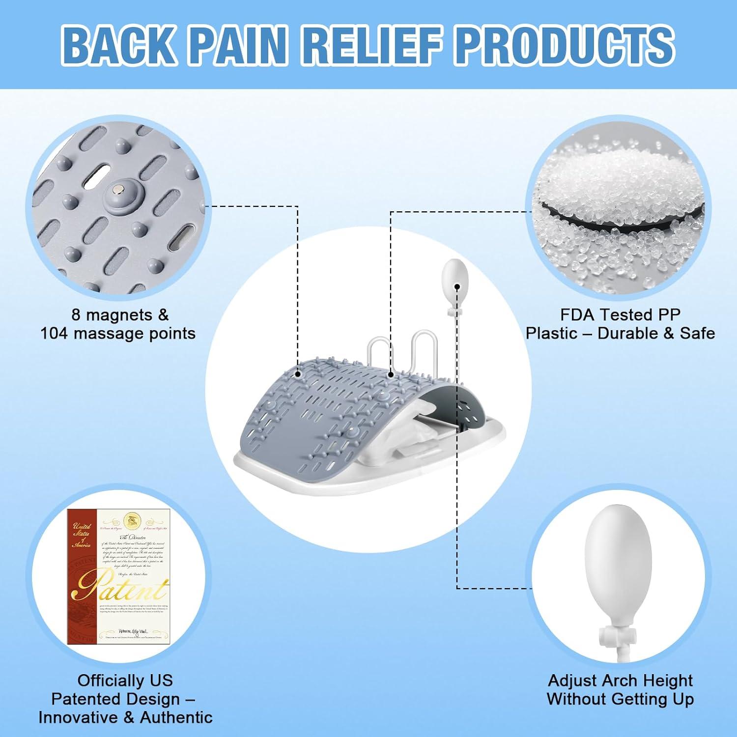 Estirador de Espalda SEXIEE para Alivio Lumbar Ajustable 181 kg