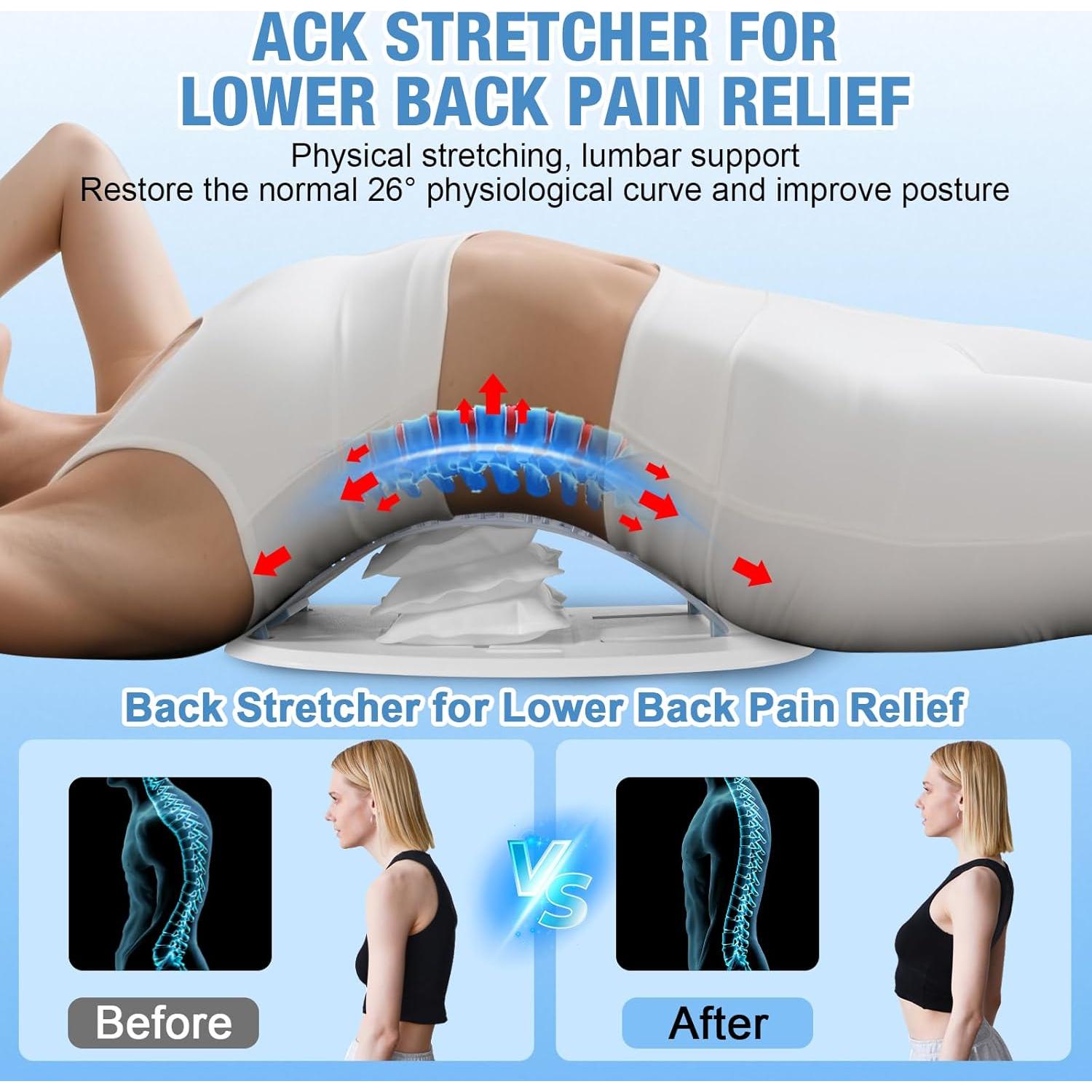 Estirador de Espalda SEXIEE para Alivio Lumbar Ajustable 181 kg