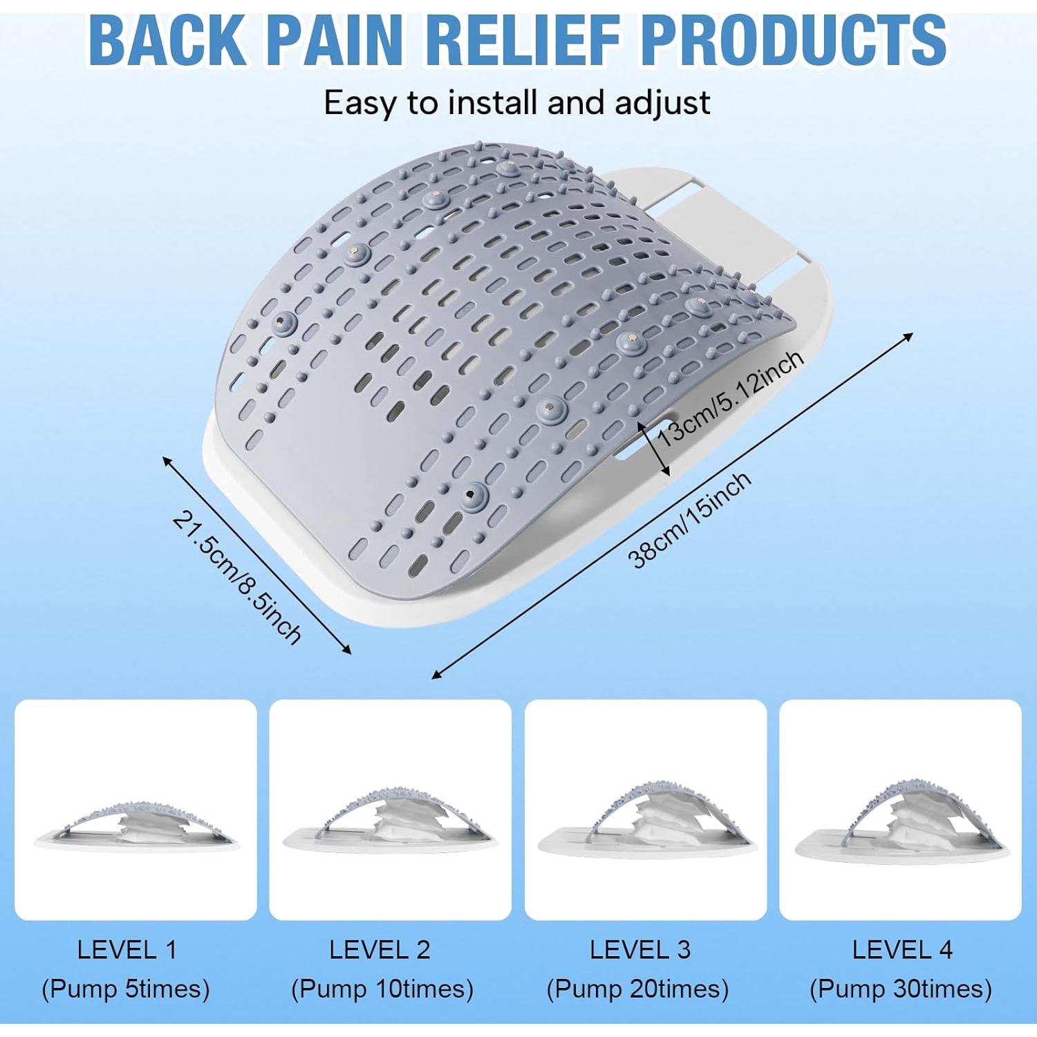 Estirador de Espalda SEXIEE para Alivio Lumbar Ajustable 181 kg